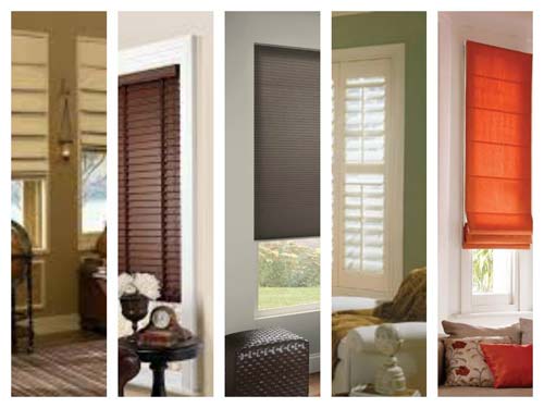 window coverings - window treatments assortment